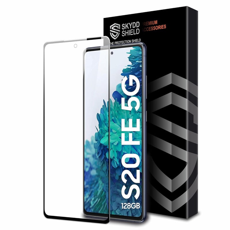 Skyddshield Military-Grade Gorilla Tempered Glass For Samsung Galaxy S20 Fe (6.5 Inch) With Installation Kit | Edge to Edge Coverage | Black - Image 1