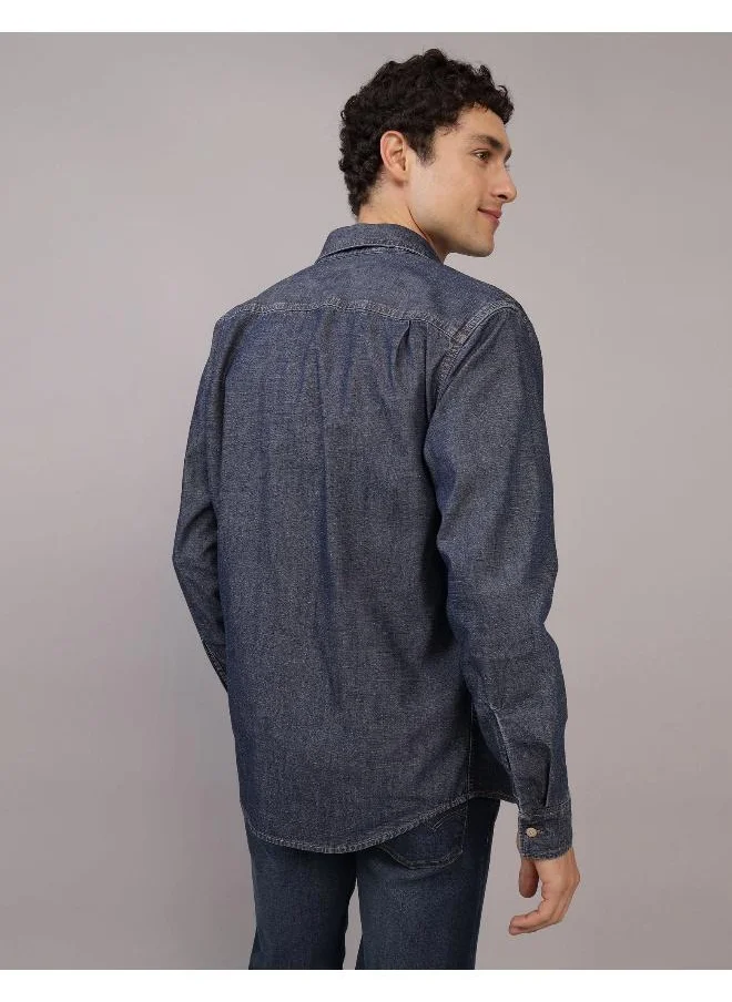 American Eagle AE Denim Button-Up Shirt