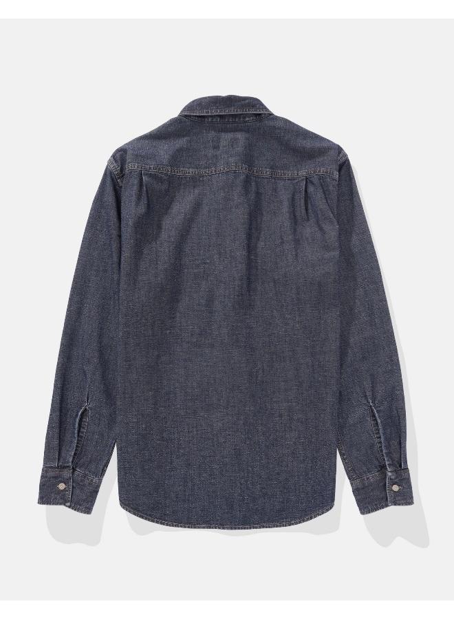 امريكان ايجل قميص جينز بأزرار - Image 2