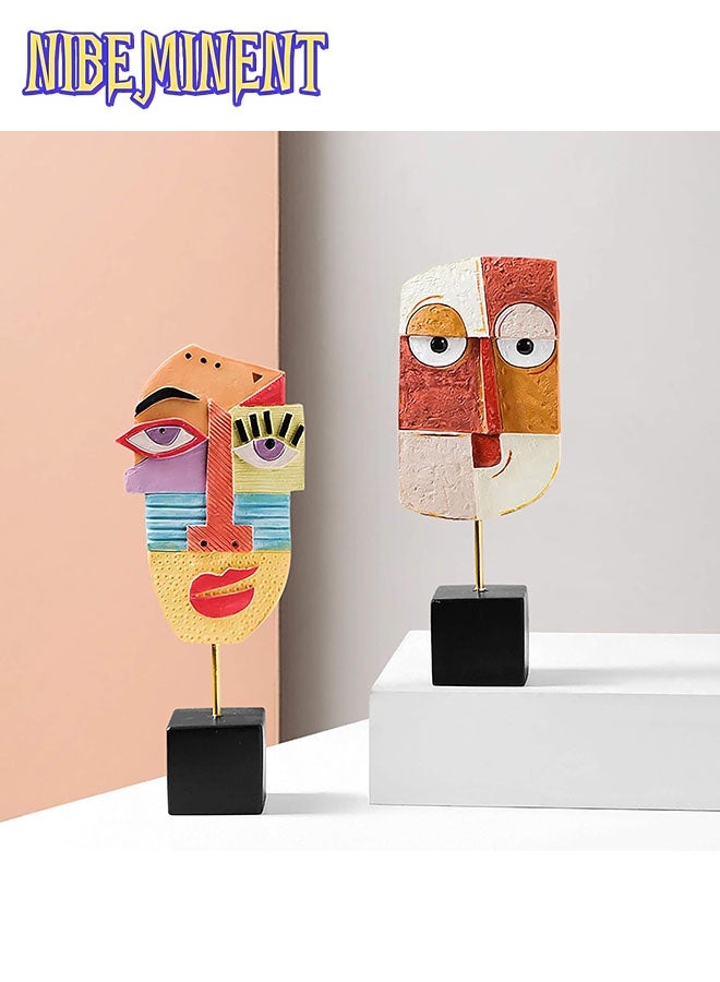 NIBEMINENT Handcrafted Statues Resin Abstract Sculpture for Home Decor Modern,Book Shelf TV Stand Decor,living Room Decor,Dining Room Table,Bedroom, Office Desktop, Cabinets Decorative Ornaments - Image 3