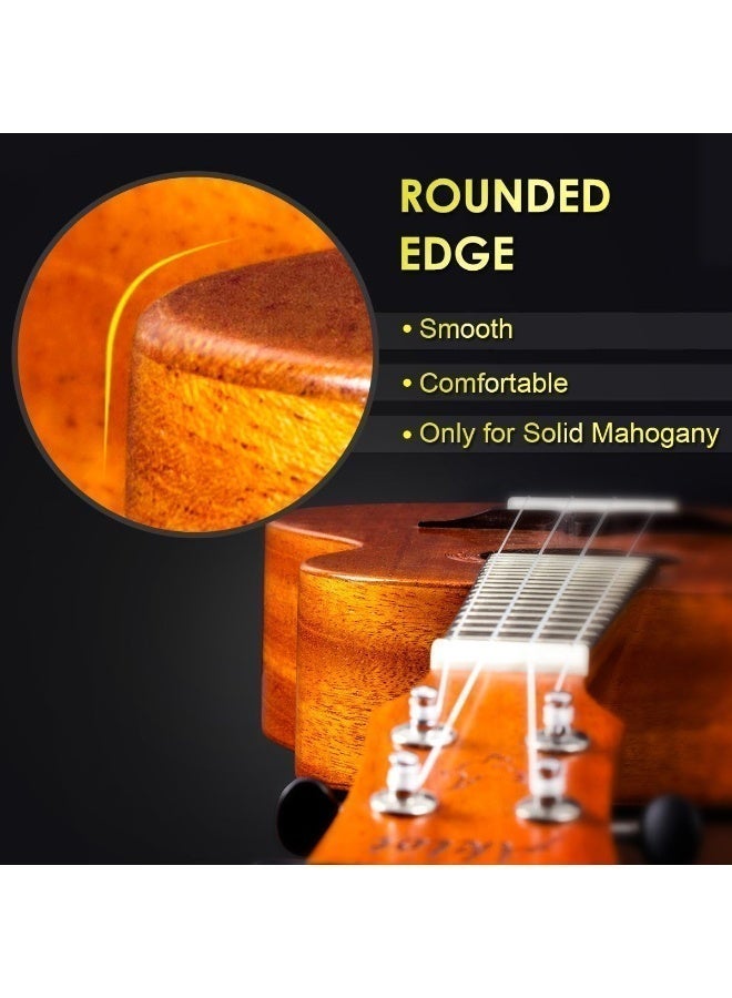 AKLOT Tenor Ukulele 26 Inch Solid Mahogany Uke For Professional Player With Ukelele Beginner Kit ( Gig Bag, Picks, Tuner, Strap, String, Cleaning Cloth, Starter Manual ) - Image 4