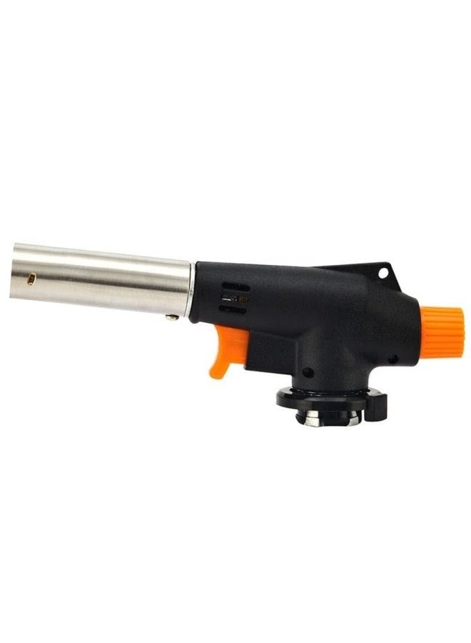 Tradeo Professional Butane Gas Blow Torch Head with Adjustable Flame, One-Touch Ignition, Stainless Steel Nozzle for Cooking, BBQ, Camping & DIY - Image 1