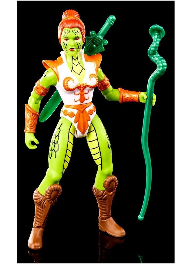 Masters of the Universe - Origins Action Figure & Accessory Snake Teela Figure With Articulation & Mini Comic Book 5.5 In - Image 1