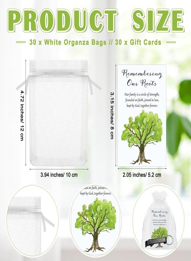 Singhoow 30 Sets Family Reunion Party Favors Family Tree Bottle Opener Remembering Our Roots Card Reunion Gathering Party Gift - Image 3