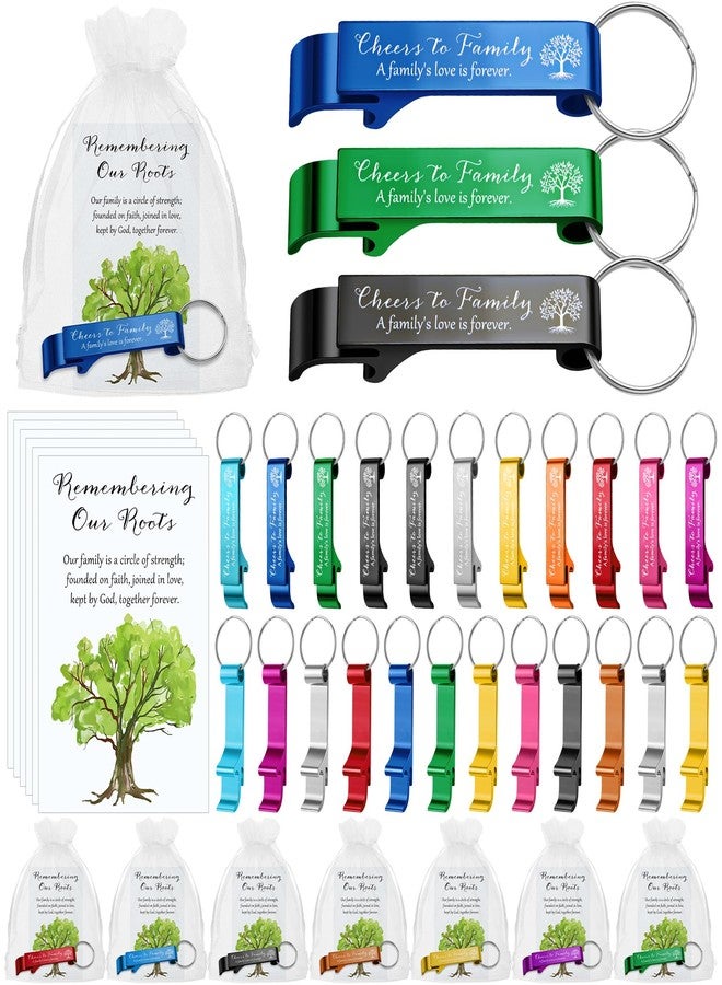 Singhoow 30 Sets Family Reunion Party Favors Family Tree Bottle Opener Remembering Our Roots Card Reunion Gathering Party Gift - Image 1