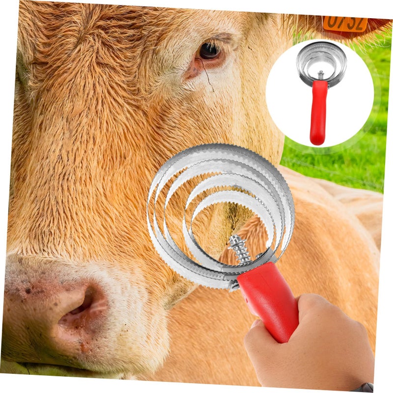 Durable Horse Grooming Brush for Itch Relief Mud Dirt and Shed Hair Removal Easy Handle - Image 4