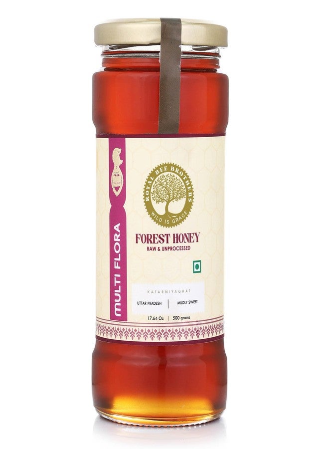 Royal Bee Brothers | Multi-Flora Forest Honey | 100% Natural, Raw & Unprocessed Wild Nectar | Produce of Wild Honeybees | Harvested from Hives Built on Forest Trees | Rich Aroma, Nutrient-Rich Traditional Goodness | 500g - Image 1