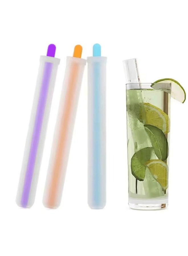 DAEVO Reusable Silicone Ice Straw Mold Drinking Straw Mold Ice Beverage Straw Maker Tool for Drinking Beverage Milk Teas - Image 2