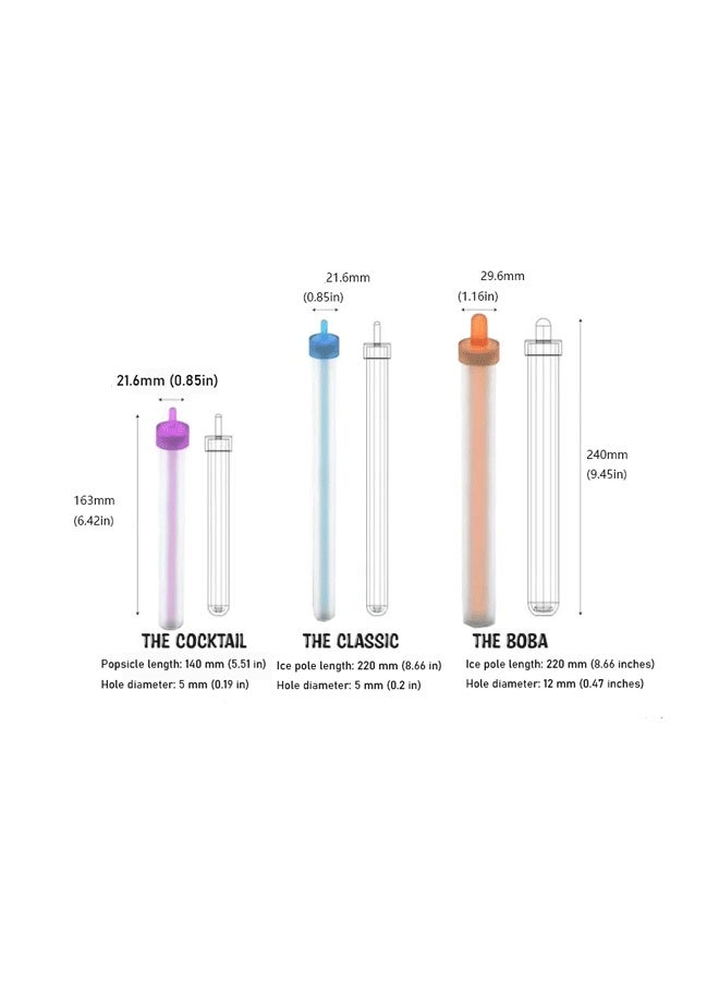 DAEVO Reusable Silicone Ice Straw Mold Drinking Straw Mold Ice Beverage Straw Maker Tool for Drinking Beverage Milk Teas - Image 4