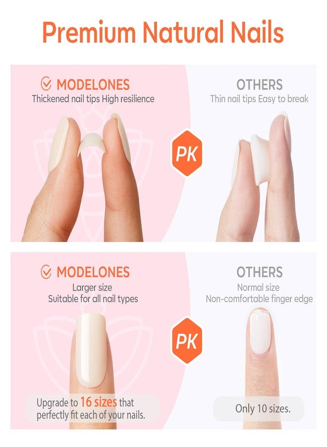 Modelones Red Cat Eye Press on Nails Almond, Fall Halloween Short Fake Nails, Reusable Nail Kit with Nail Glue Adhesive Tabs Mini Nail File, Nails Press Ons 32Pcs 16 Sizes, Women Girl Gift - Image 4