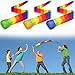 Chalyna 3 Pieces Throw and Catch Ball Rainbow Tail Foam Ball Sports Comet Balls Soft Colorful Play Playground Toys Bulk for Indoor Outdoor Kids Adults School Training Gift 2362 Inch Long - Image 3