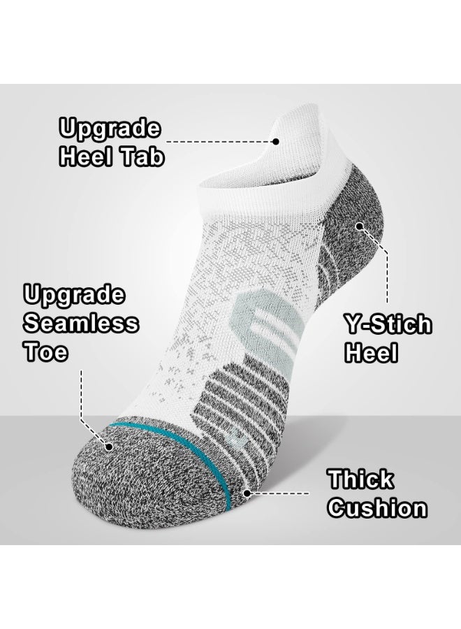 سانموجيد 6 أزواج من الجوارب الرجالية غير الظاهرة، جوارب رياضية قابلة للتنفس وجوارب كاحل كاجوال، جوارب رياضية منخفضة القطع للرجال - Image 2