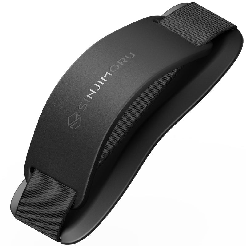 سينجيمورو Sinjimoru Silicone Mobile Phone Finger Grip Holder with Kickstand Function, Cell Phone Grip Strap for Back of Phones. Sinji Grip Silicone, Black. - Image 1