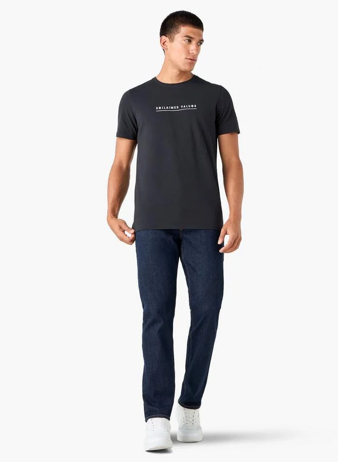 Iconic Iconic Typographic Print T-shirt