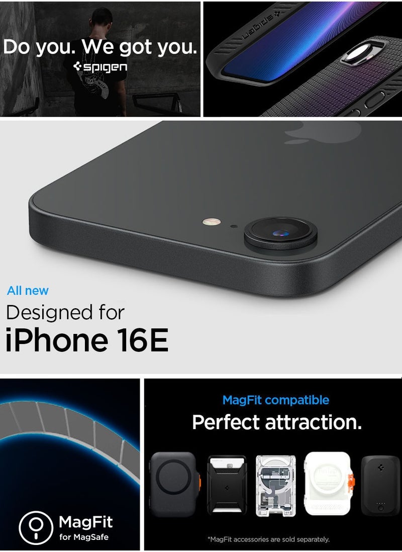 Spigen Liquid Air for iPhone 16e Case Cover [MagSafe compatible] (2025) - Matte Black  - Image 2