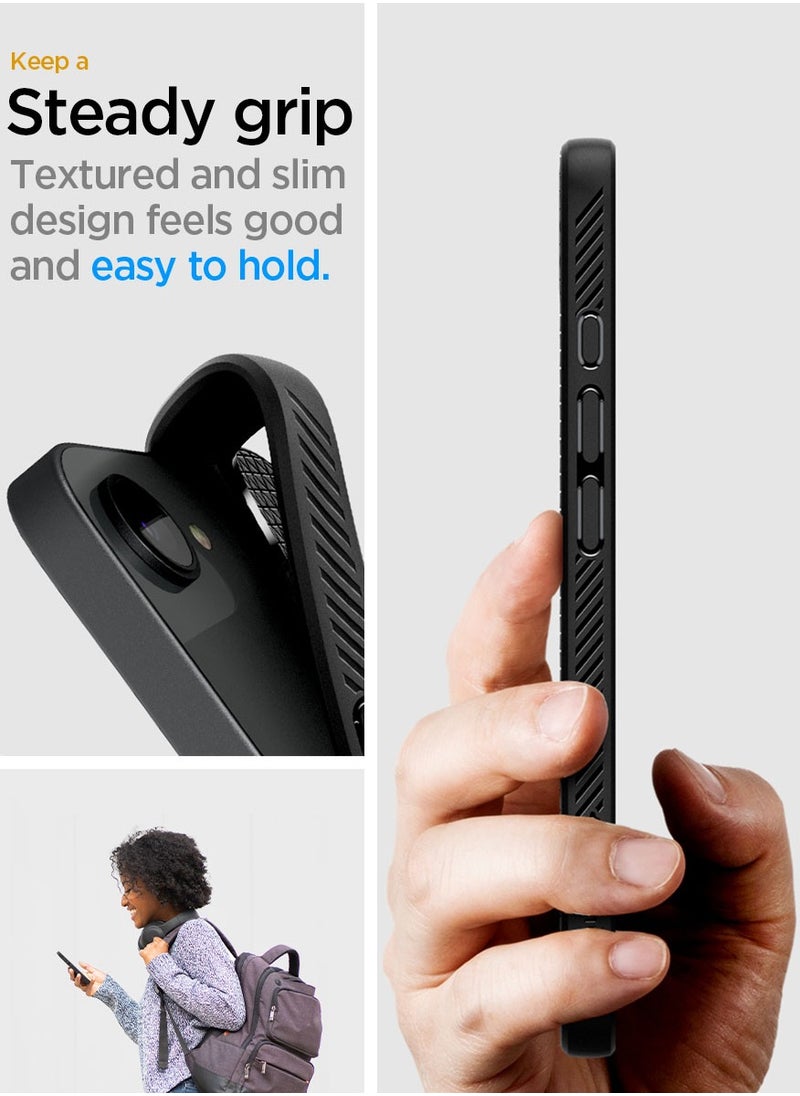 Spigen Liquid Air for iPhone 16e Case Cover [MagSafe compatible] (2025) - Matte Black  - Image 4