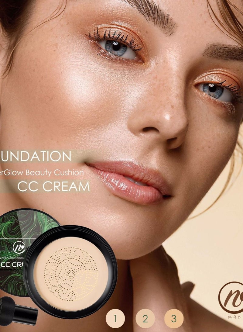 LOVEME Foundation cream for bright skin with a sponge to use 