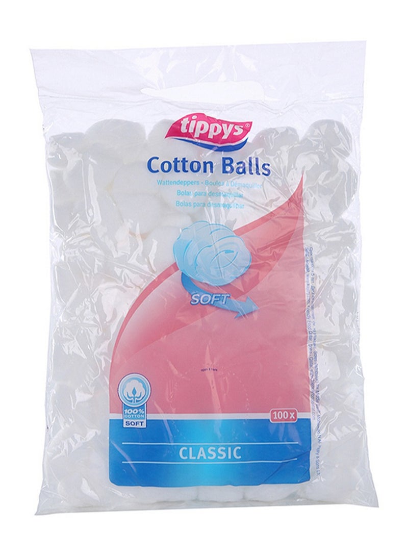 Tippys Cotton Balls Classic 100 Pcs Pack - Image 2