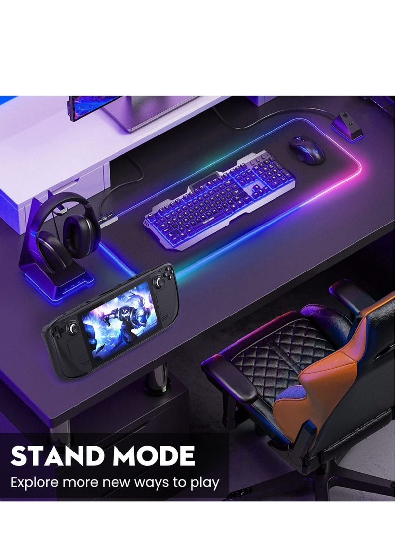 Excefore - Steam Deck Protective Case, Silicone Case for Steam Deck, TPU Cover Case with Adjustable Stand Base, Compatible with Steam Deck Shock-Absorption, Non-Slip and Anti-Scratch Design - Image 1