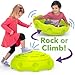 Simplay3 Two Sided Rock Around Wobble Disk and Climbing Dome for Toddlers and Kids Rocking and Climbing IndoorOutdoor YellowGreen Made in USA 1 Pack - Image 4