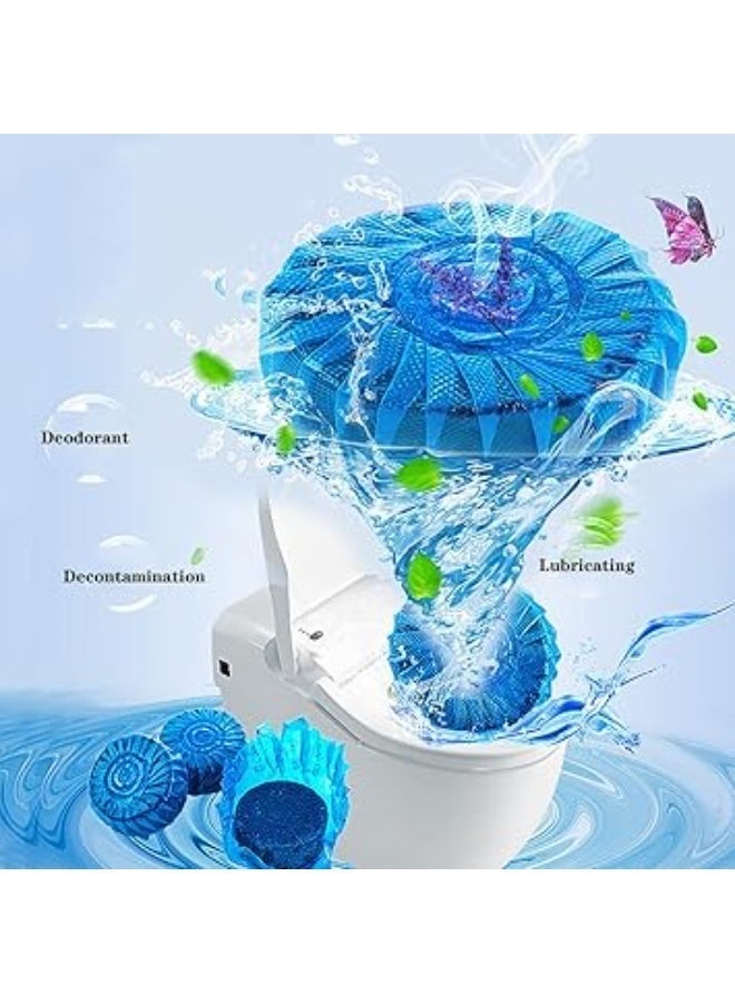 10 effervescent toilet cleaning tablets that automatically remove stains and dirt from the toilet bowl. - Image 1