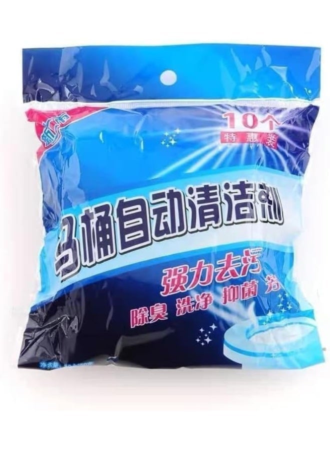 10 effervescent toilet cleaning tablets that automatically remove stains and dirt from the toilet bowl. - Image 2