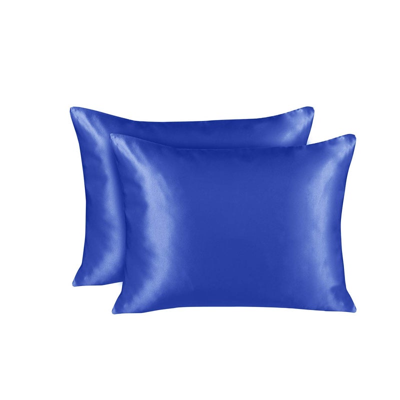 ShopBedding Luxury Satin Pillowcase for Hair - Queen Satin Pillowcase with Zipper  Royal (Pillowcase Set of 2) - Blissford - Image 2