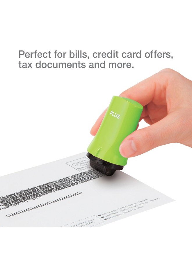 Plus Identity Theft Prevention Security Stamp Wide Roller Security Stamp Kits (Green) - Image 4