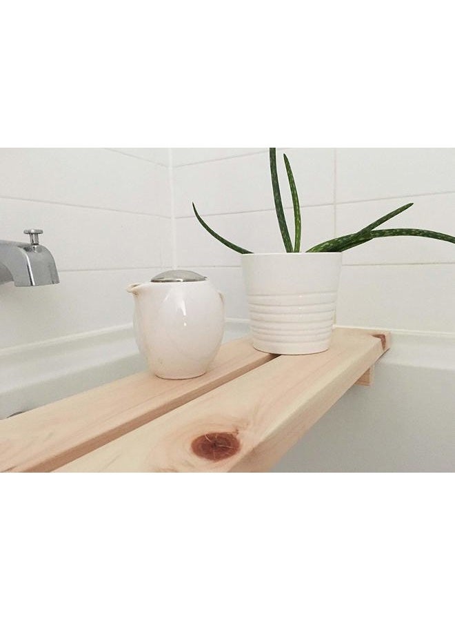 IPPINKA Antibacterial Bathtub Bench/Caddy Made From Hinoki Japanese Cypress Wood - Image 5