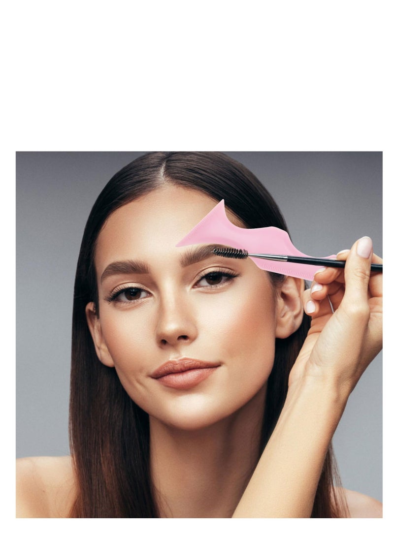 Excefore 5 in 1 Eyeliner Stencils for Eyes, 2 Pcs Multifunctional Winged Eyeliner tool, Reusable Applicator Guide Makeup Tool, for Beginners Winged Eyeliner, Defined Eyebrow, Face Contour and Lip Line - Image 5