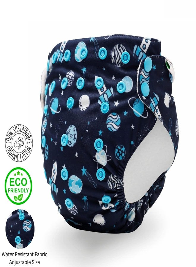 Seabird Premium Diaper Mother's 1st Choice Washable Freesize Cloth Diaper Nappy For Babies With Insert/Pad - Image 2