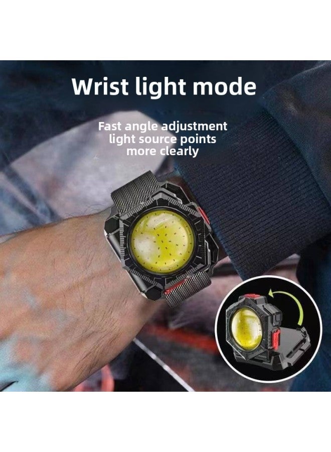 Loquat Outdoor Night Running Wrist Head-mounted Waist Bag Lamp Multi-functional Three-in-one USB Charging Home Work Flashlight-Color:S29 Waist Bag - Image 3