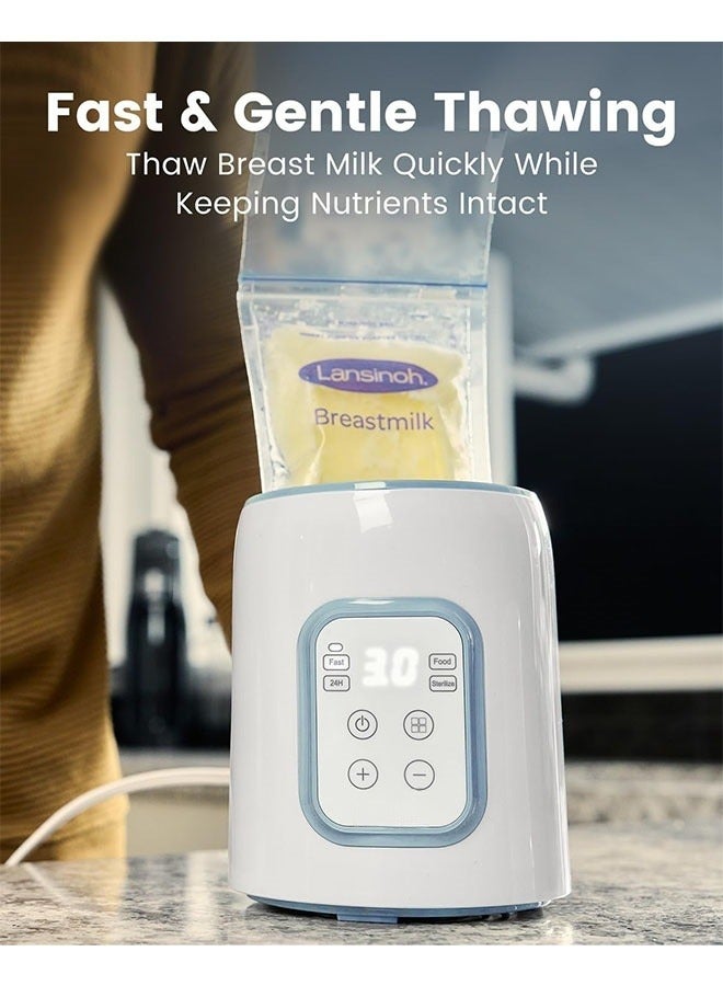 داكس دافئ زجاجة الرضاعة 8 في 1 – تسخين الحليب السريع، جهاز تعقيم بالبخار، سخان الطعام، إيقاف التشغيل التلقائي، مؤقت، يناسب جميع أنواع الزجاجات - Image 5