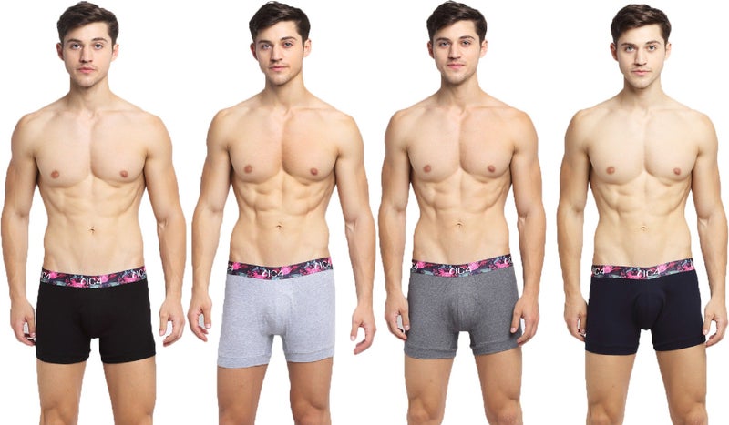 IC4 Store Men's Vivid Trunk Combo Pack of 4 - Image 1