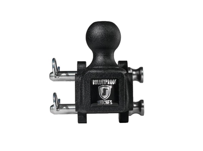BulletProof Hitches Adjustable Trailer Hitch 178 Single Ball Mount Replacement 178 Ball Hitch Rated up to 8000 lbs Solid Steel Corrosion Resistant Black Powder Coat