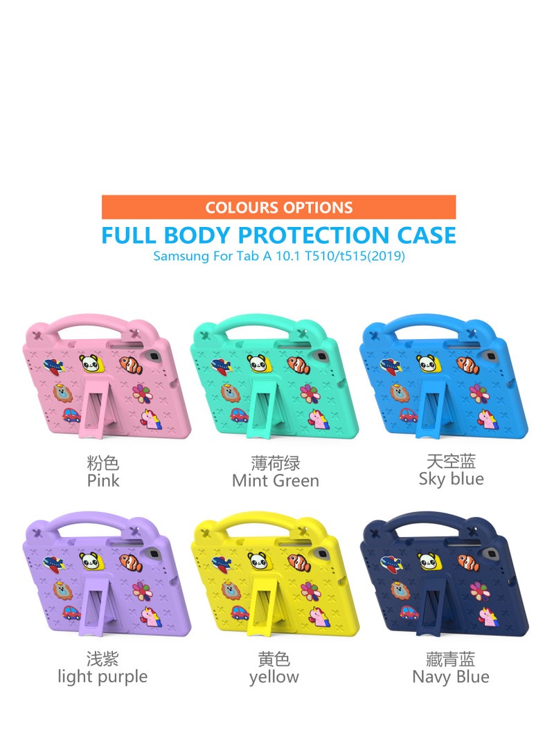 Kids Protection Case for Samsung Tab A 10.1 T510/t515(2019) Heavy Duty EVA Foam Shockproof Case Kids Shockproof Case with Stand