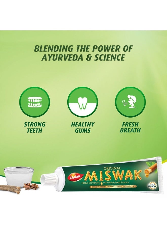 Dabur Miswak Original With Pure Al-arak Extract 120gm+20gm for 2 pieces  (Packaging may vary) - Image 5