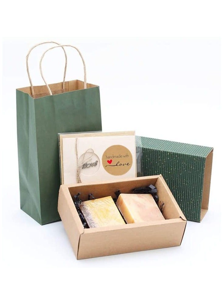 Wownect Brown Kraft Paper Labels Stickers Handmade With Love [1inch Sticker][500 Pcs Labels] for Baking Packaging, Envelope Seals, Birthday, Party Gift Wrap, Brown Tags for Wedding - Image 4