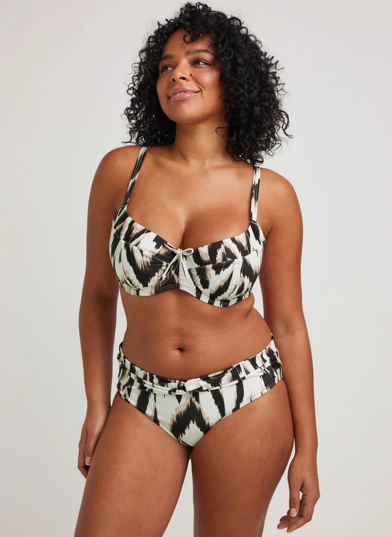 Matalan Brown Animal Print Bikini Bottoms