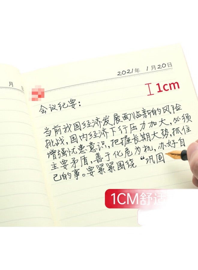 UHOO [Lowest Price Online] Uhoo Party Member Study Notebook A5/80 Sheets 10-Pack Business Notes Meeting Minutes Diary Red 0003 - Image 2