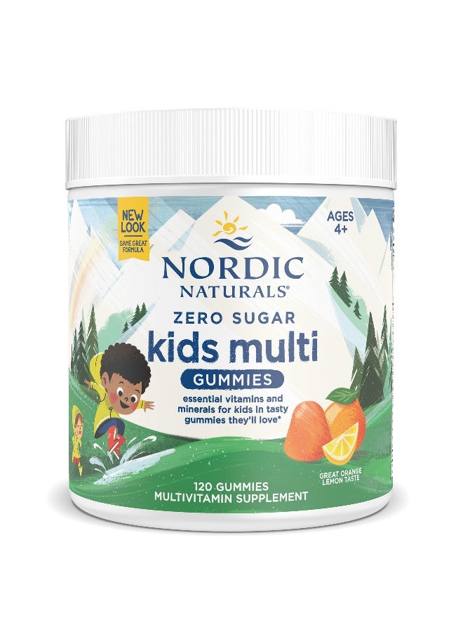 NORDIC NATURALS نوردك ناتشورالز حلوى متعددة الفيتامينات للأطفال بنكهة البرتقال والليمون 120 حبة - Image 1