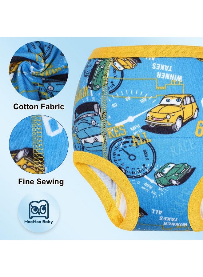MooMoo Baby Training Underwear 10 Packs Absorbent Potty Training Pants for Boys and Girls Cotton Pee Pants 4T - Image 3