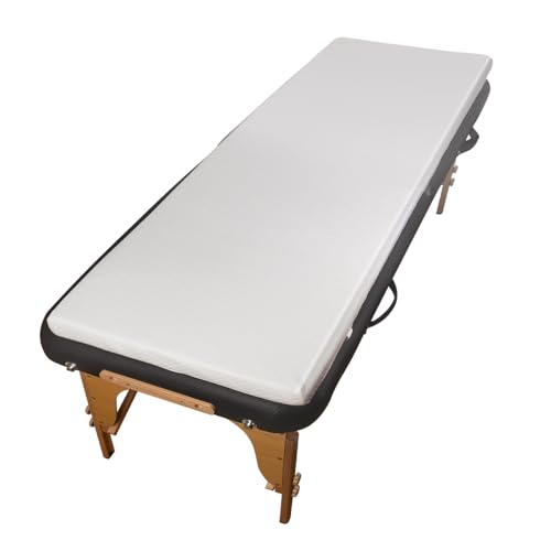 TUOTPE White Lash Bed Topper Memory Foam Topper for Massage Bed,73x29x2 inch Memory Foam Massage Mattress with Removable Cover, Elasticized Non-Slip,Lash Bed Topper (Not Included Bed), for Massage and Beauty - Image 1