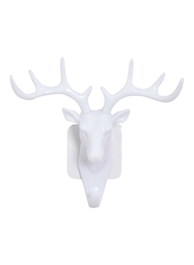 NIBEMINENT Qiangtie Decorative Antler Hook White 17x18.5centimeter 