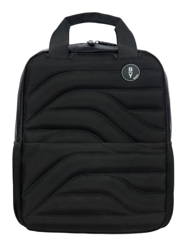 Bric's Brics BY Ulisse Backpack Premium Bag for Women and Men Light Carry On and Airplane Travel Essential Dual Top Handle Luggage Passthrough Black - Image 1