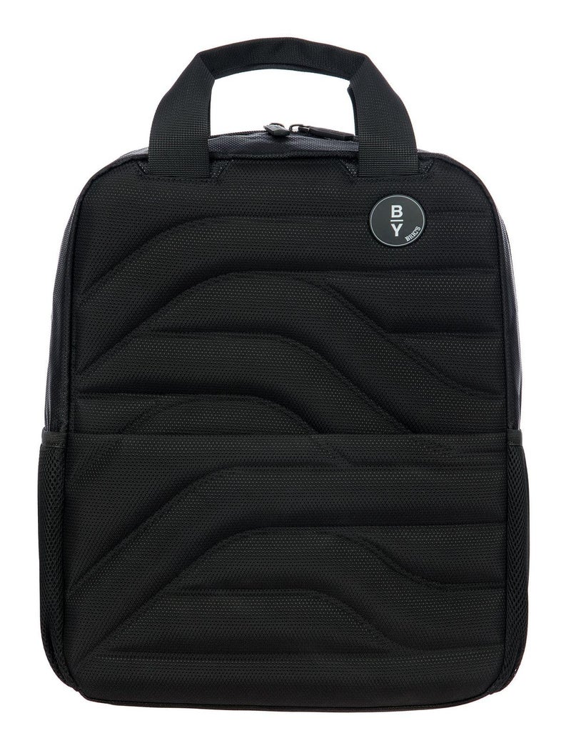 Bric's Brics BY Ulisse Backpack Premium Bag for Women and Men Light Carry On and Airplane Travel Essential Dual Top Handle Luggage Passthrough Black - Image 2