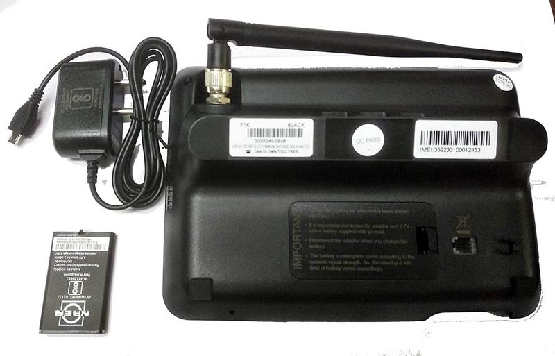 Beetel هاتف فكس لاسلكي F1K GSM، يدعم الرباعي النطاق 2G، شاشة LCD، اتصال سريع، هاتف مكبر صوت ثنائي الاتجاه وحجم قابل للتعديل، يدعم وظيفة الخط الساخن، إنذار، 4 مفاتيح ذاكرة مباشرة، آلة حاسبة أساسية (أسود) - Image 2