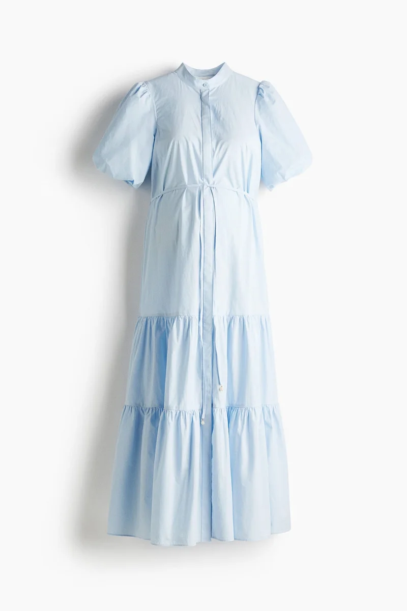 اتش اند ام فستان قطني بطبقات من تشكيلة ماما