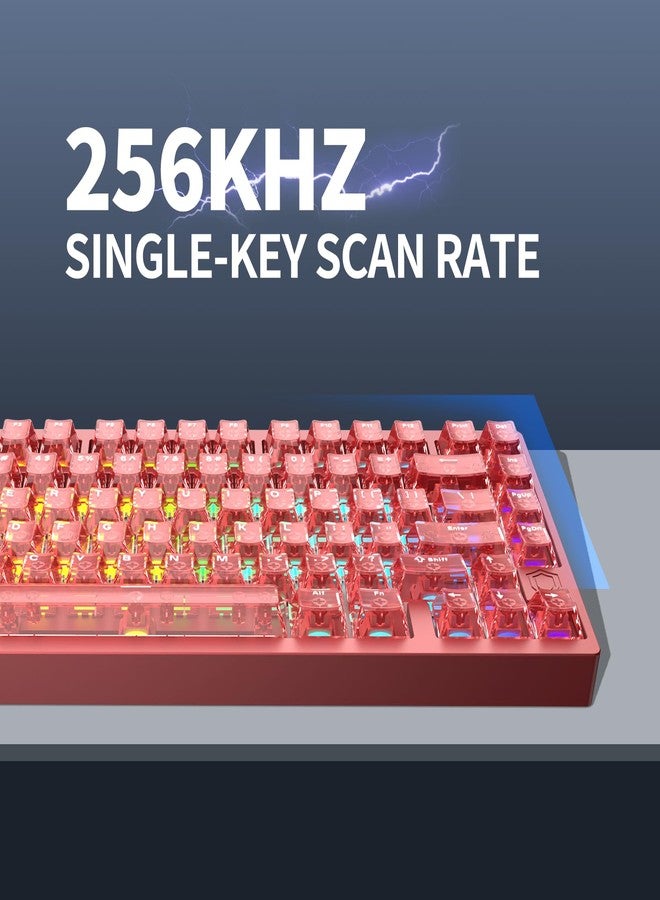 IROK MG75PRO 81 Keys Wired Magnetic Switch Mechanical Keyboard, Hall Effect, 8KHZ/ARGB/CNC Aluminum, Gasket Structure Gaming Keyboard(Red) - Image 3