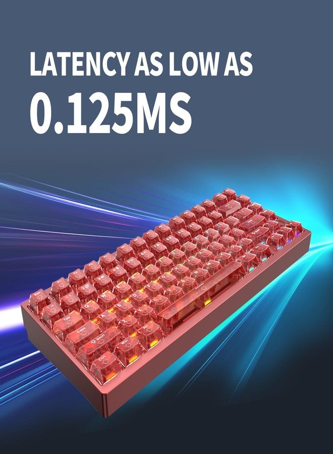 IROK MG75PRO 81 Keys Wired Magnetic Switch Mechanical Keyboard, Hall Effect, 8KHZ/ARGB/CNC Aluminum, Gasket Structure Gaming Keyboard(Red) - Image 5